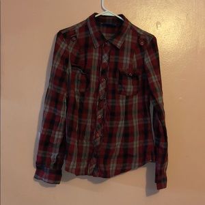 Red plaid shirt
